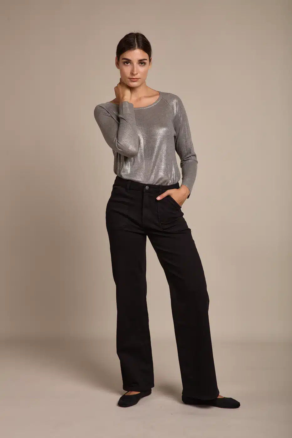 Alder Jean - Wide Leg, Black image 4
