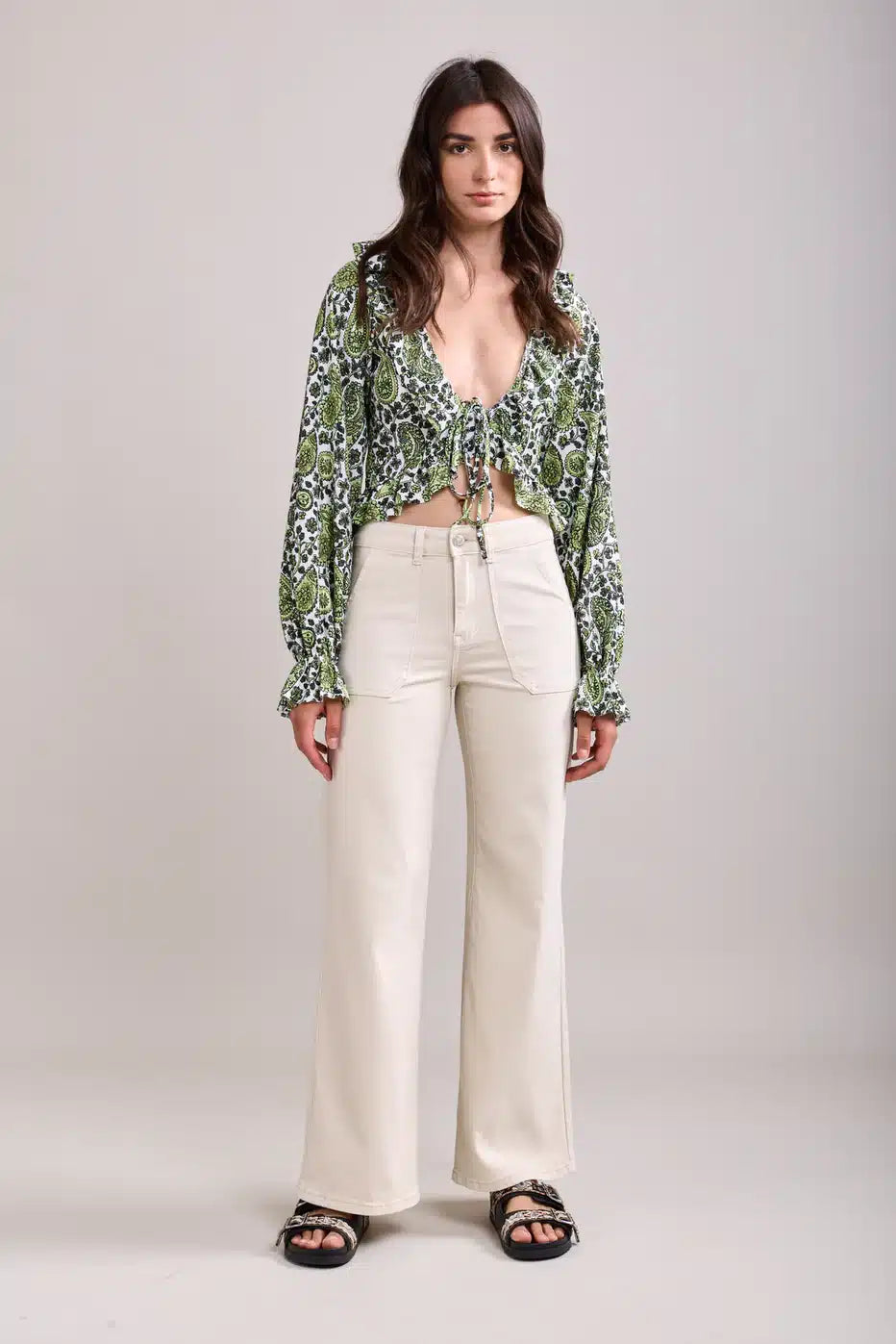 Rowan Jean - Wide Leg, Biscuit image 1