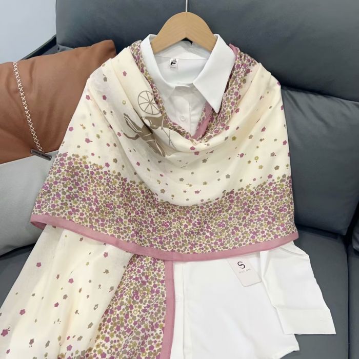 Blossom Design Scarf, Pink image 0