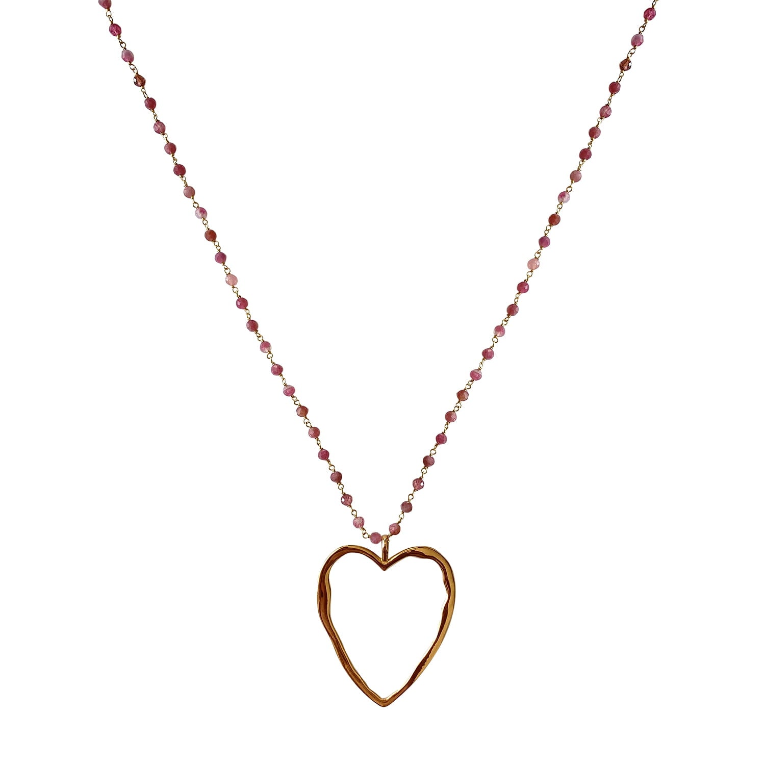 Big Love Necklace, Pink Tourmaline image 0