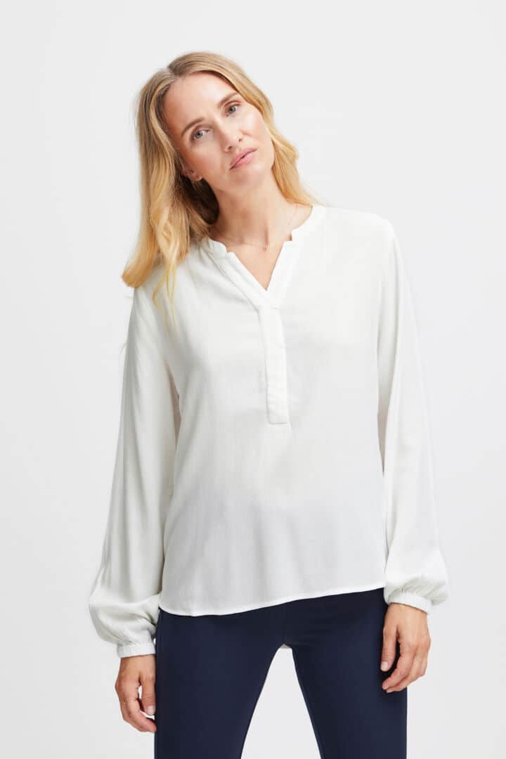 Haida Blouse, Blanc de Blanc image 0