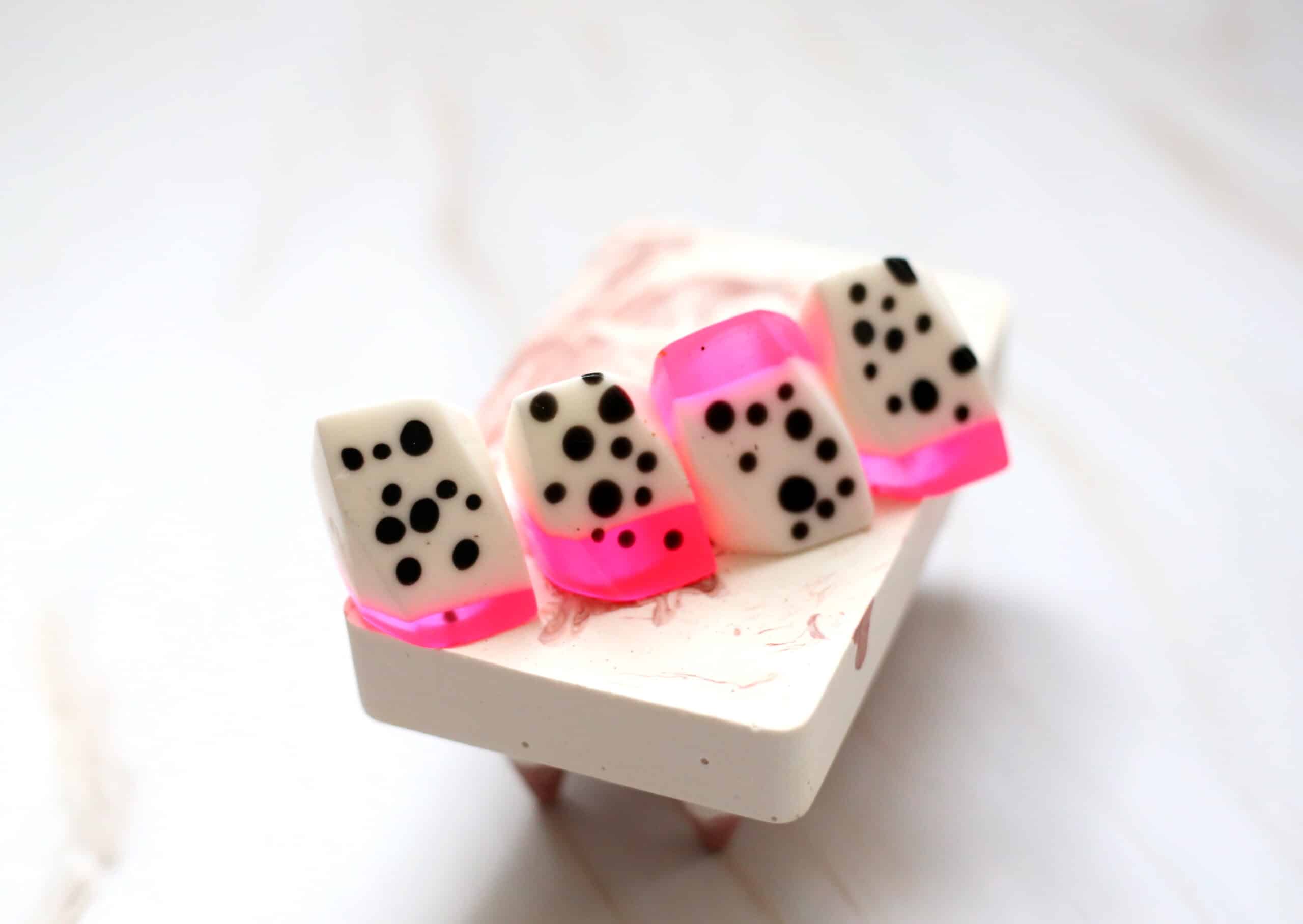 Pink Dalmation Long Ring image 3