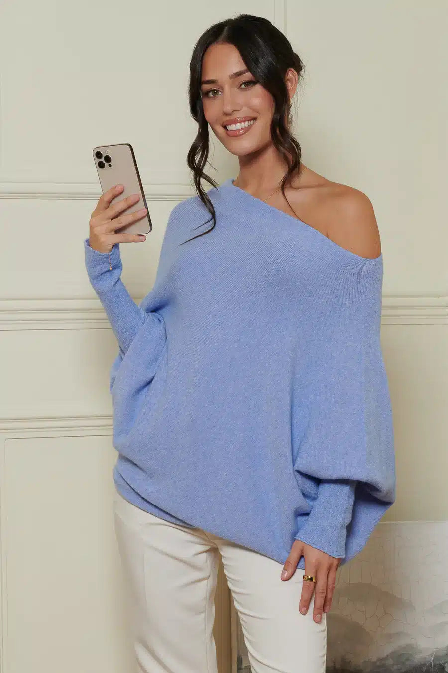 Asymmetric Knit, Grape image 0