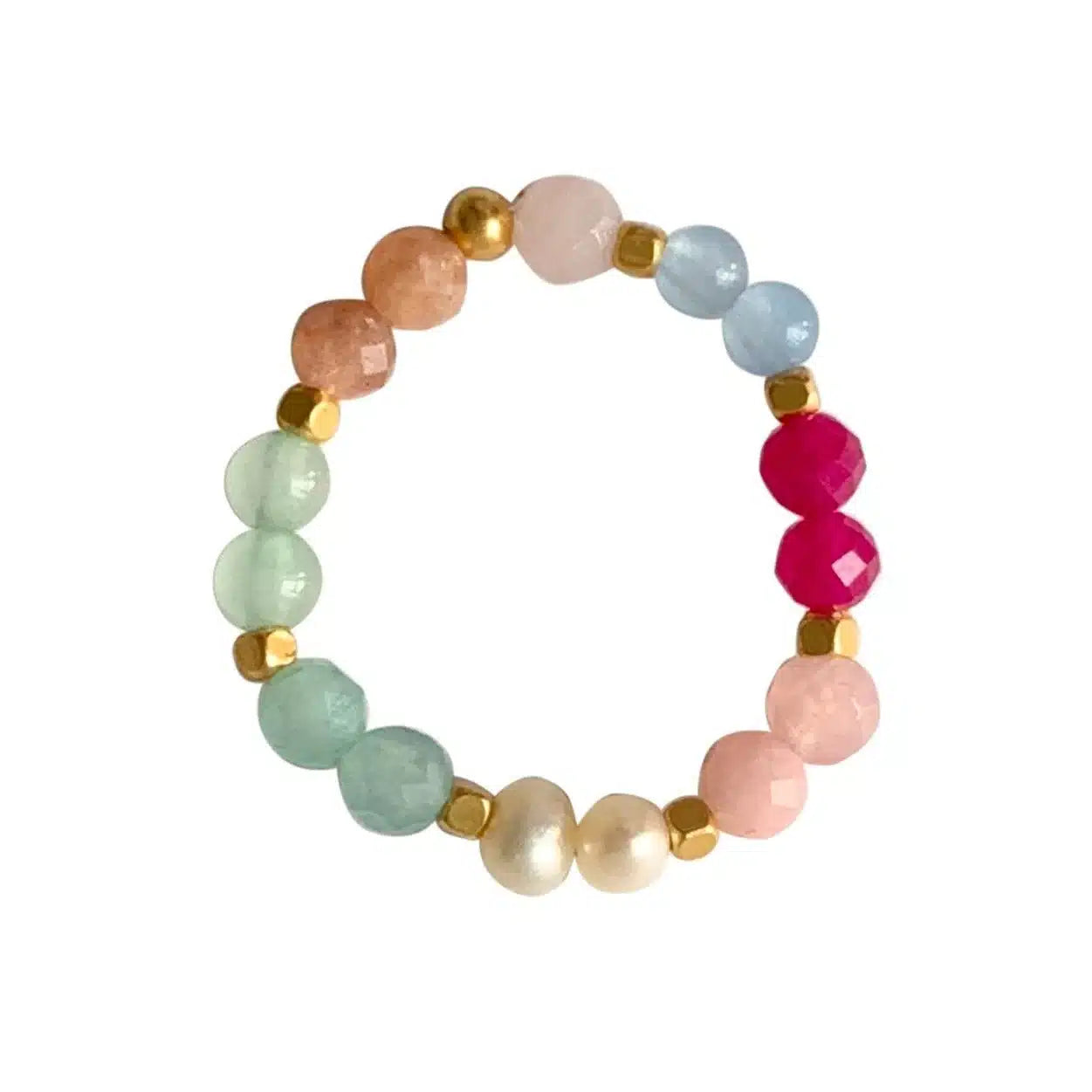 Stone Dot Ring, Multi Bright image 0