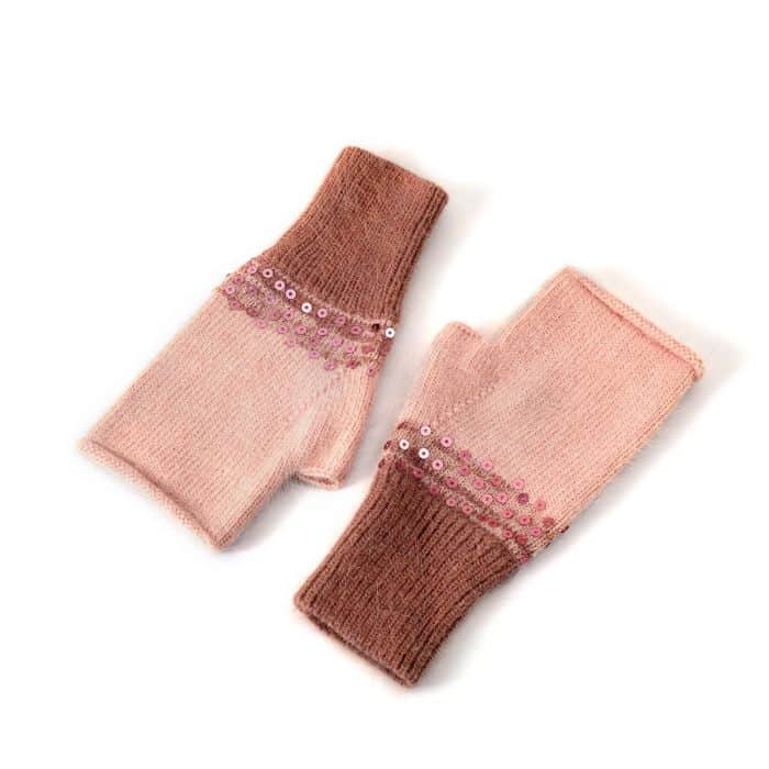 Sequin Handwarmers, Blush Pink image 1