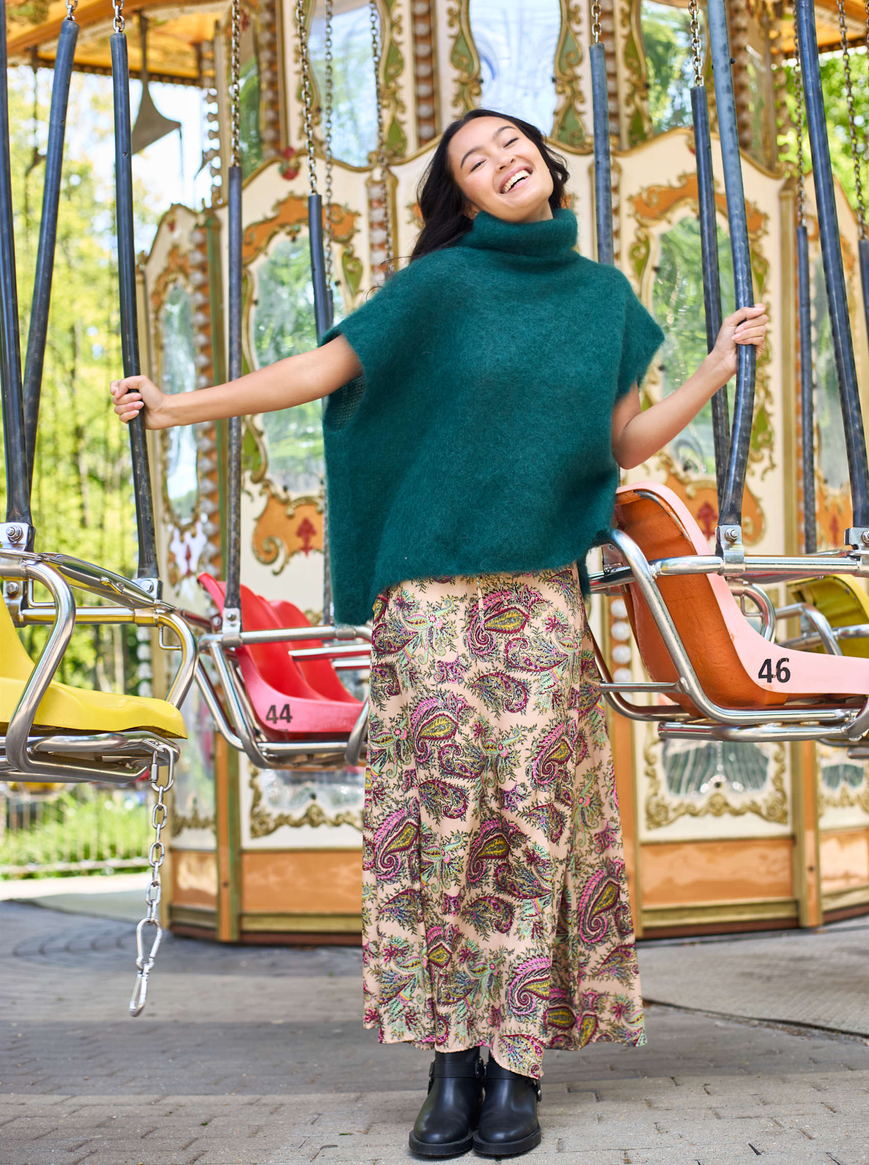 Luna Skirt, Ruby Meadow image 0