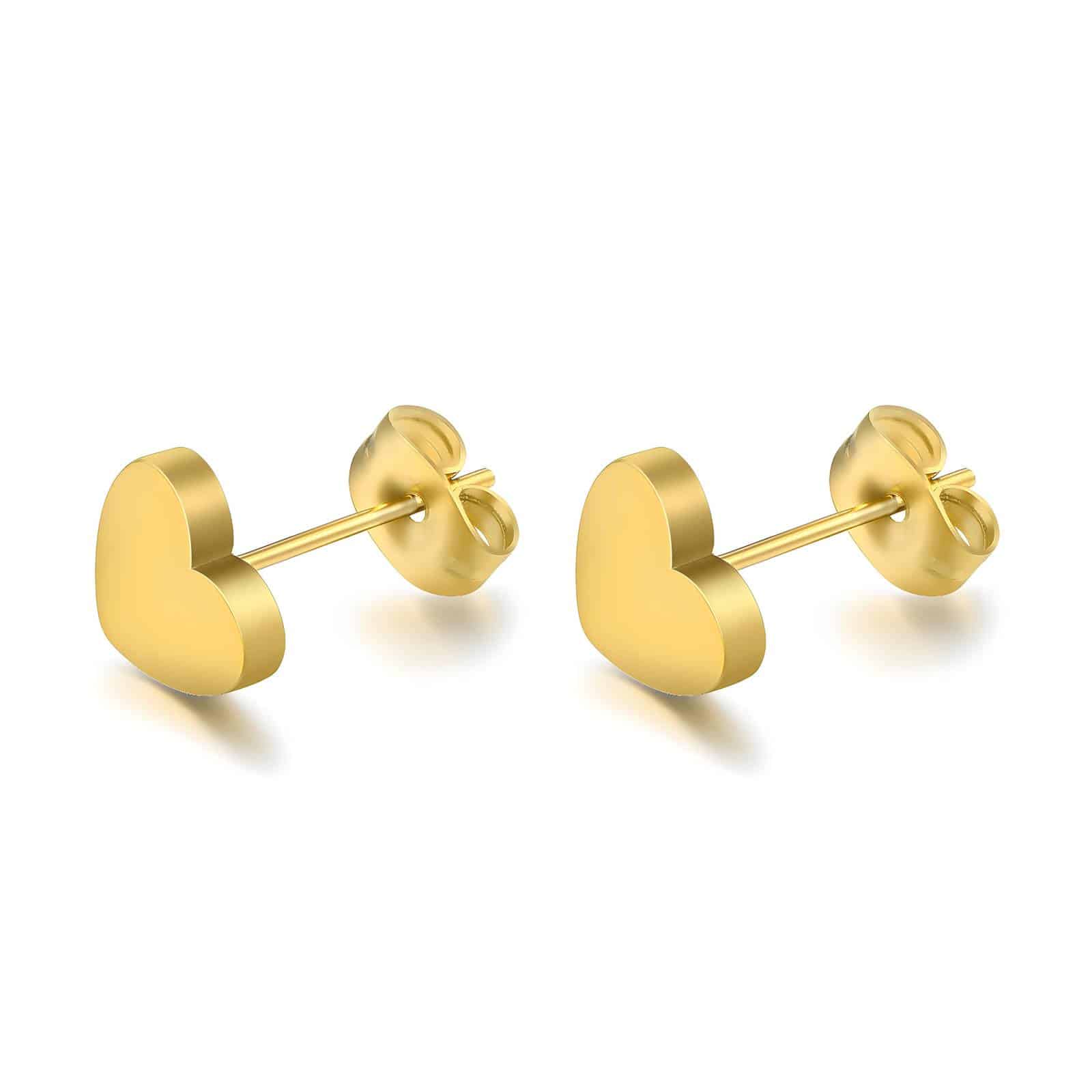 Gold-plated Heart Earrings image 0