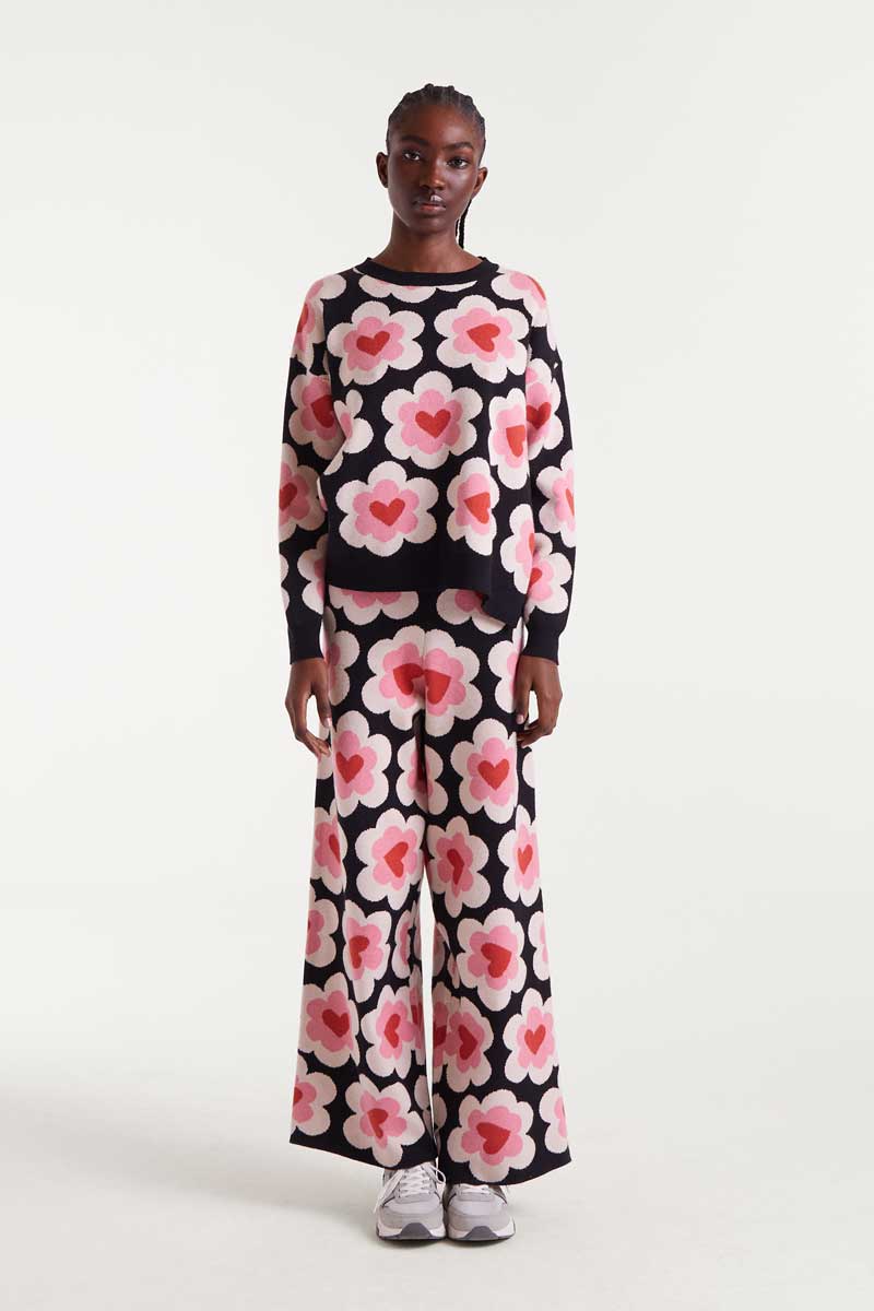 Sofia Jacquard Fabric Trouser, Sweetheart design image 1