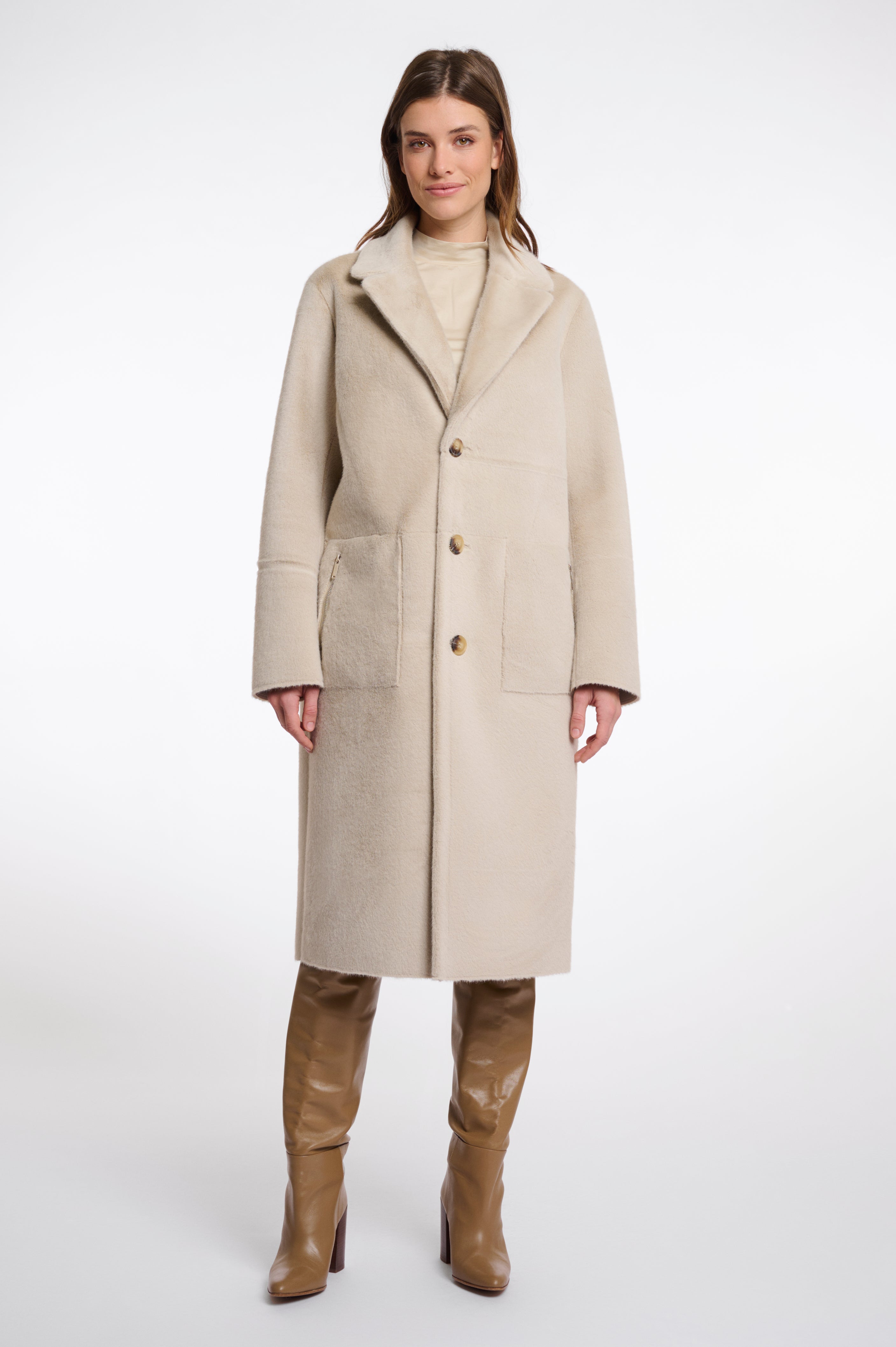 Tatiana Reversible Coat, Birch image 4