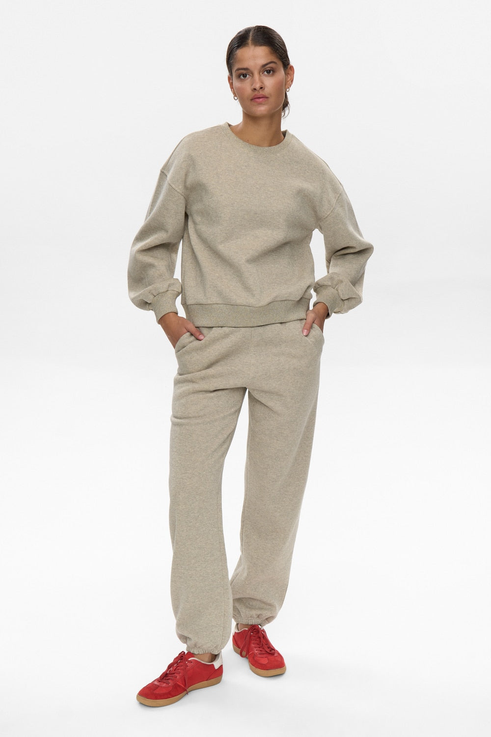 Calli Sweatshirt, Creme Melange image 0