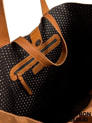 Jasmin Suede Shopper Bag, Cognac image 3