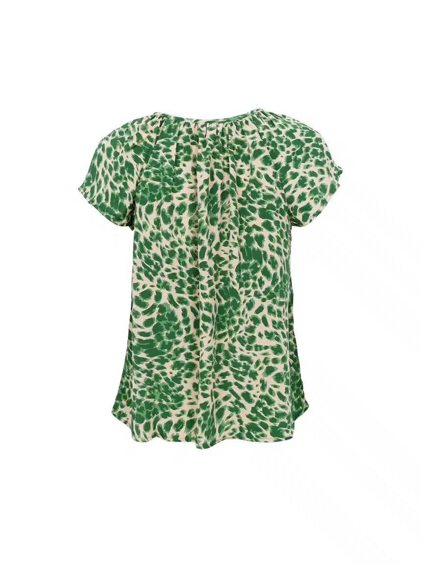 Luna Dana Blouse, Green Leo image 2