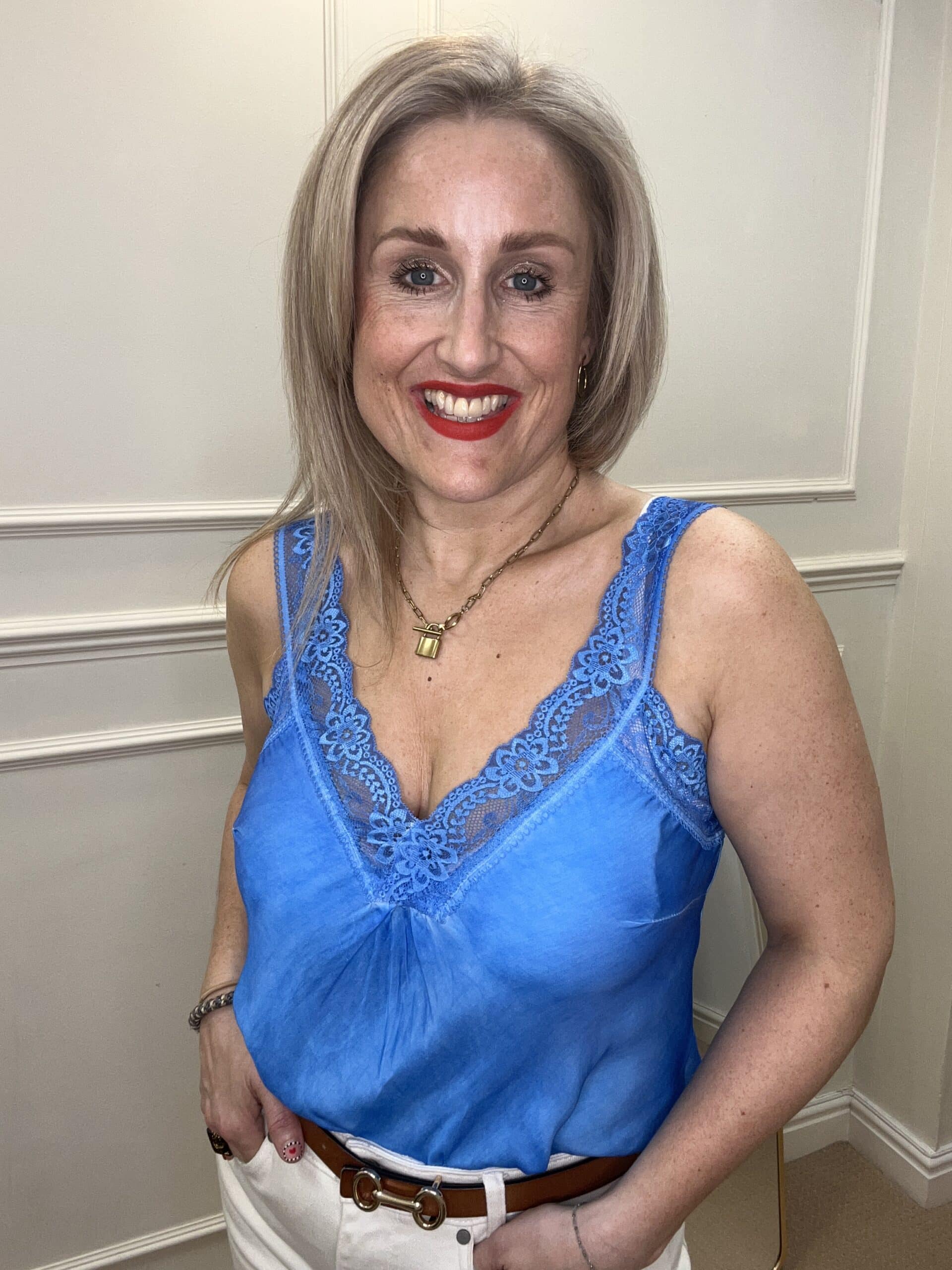 Ali Camisole, Azure Blue image 0