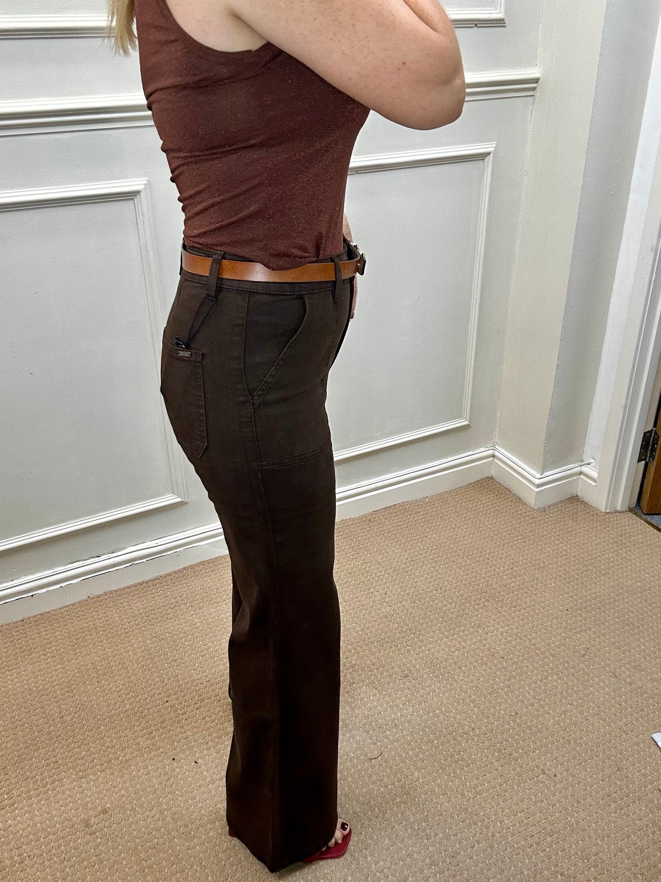 Alder Jean - Wide Leg, Chocolate image 0