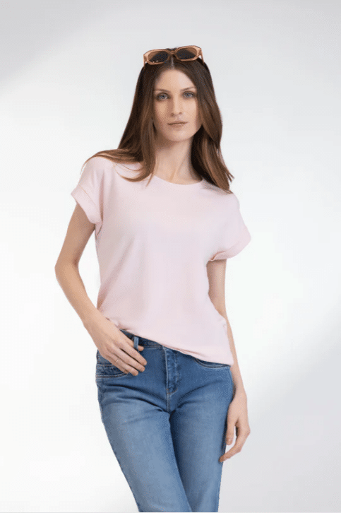 Capped T Shirt, Pink Lady image 3