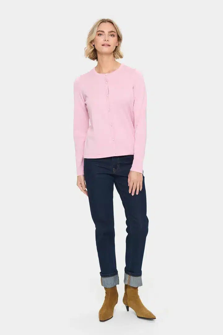 Jemma  Cardigan, Pink Nectar image 2
