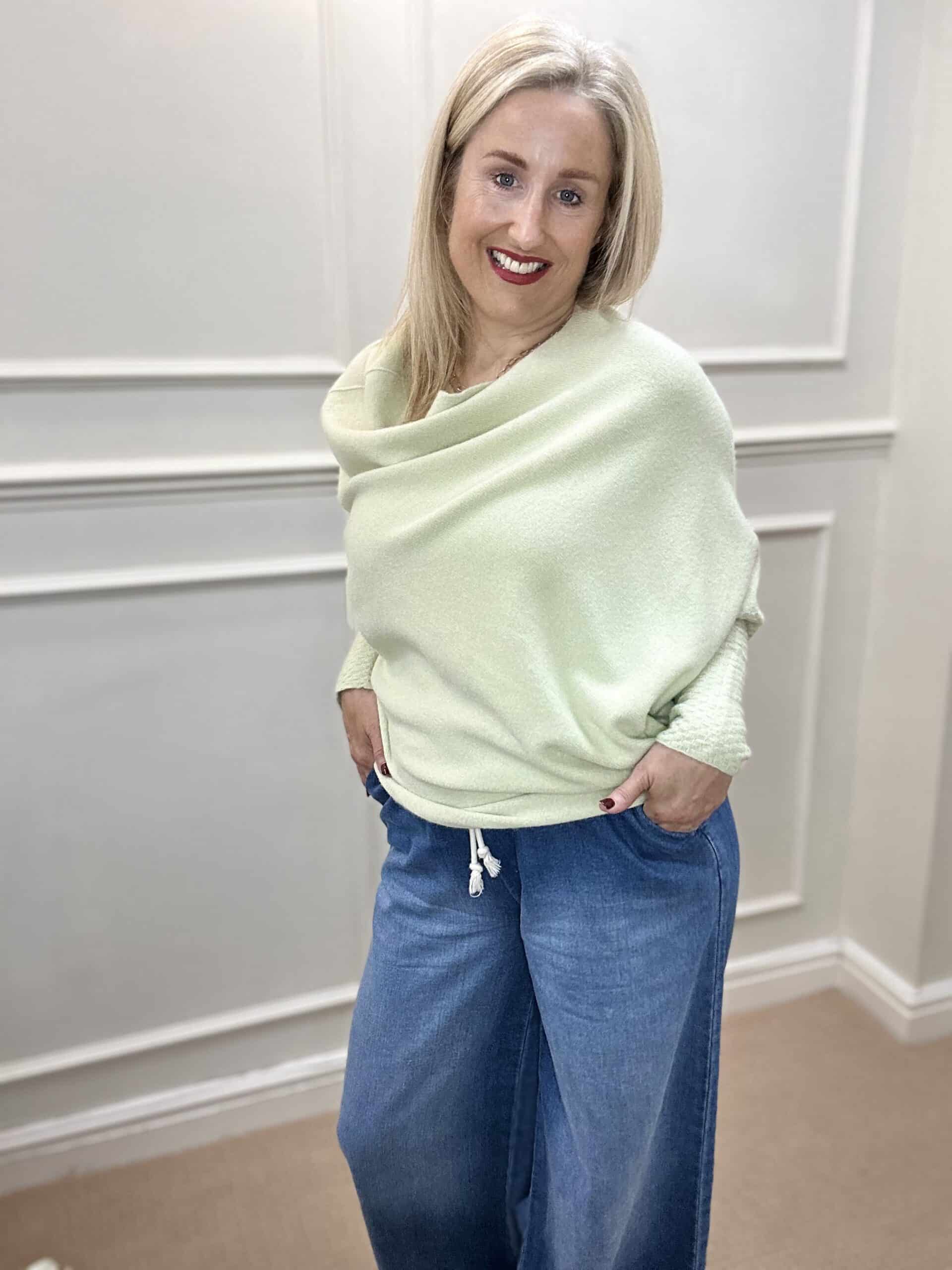 Asymmetric Knit, Pistachio image 0