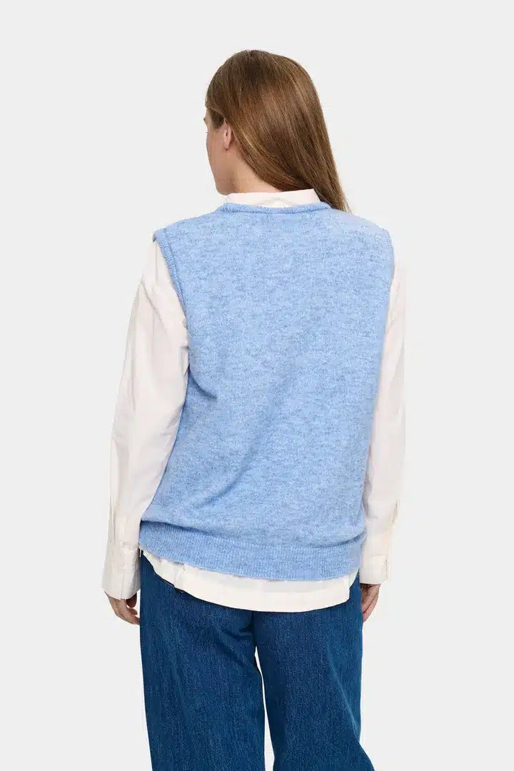 Zanett  Short Vest, Hydrangea Melange image 3