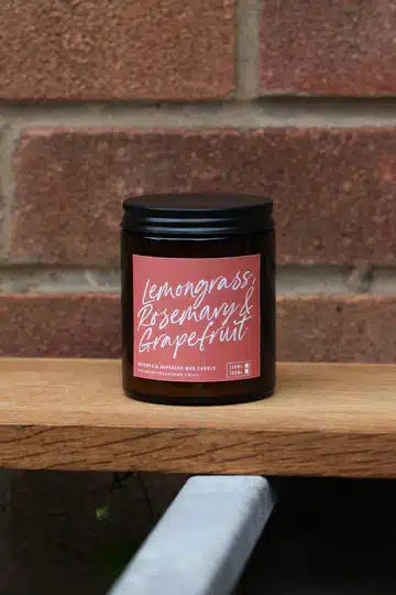 Lemongrass Rosemary & Grapefruit, Beeswax & Rapeseed Candle - 120ml image 0