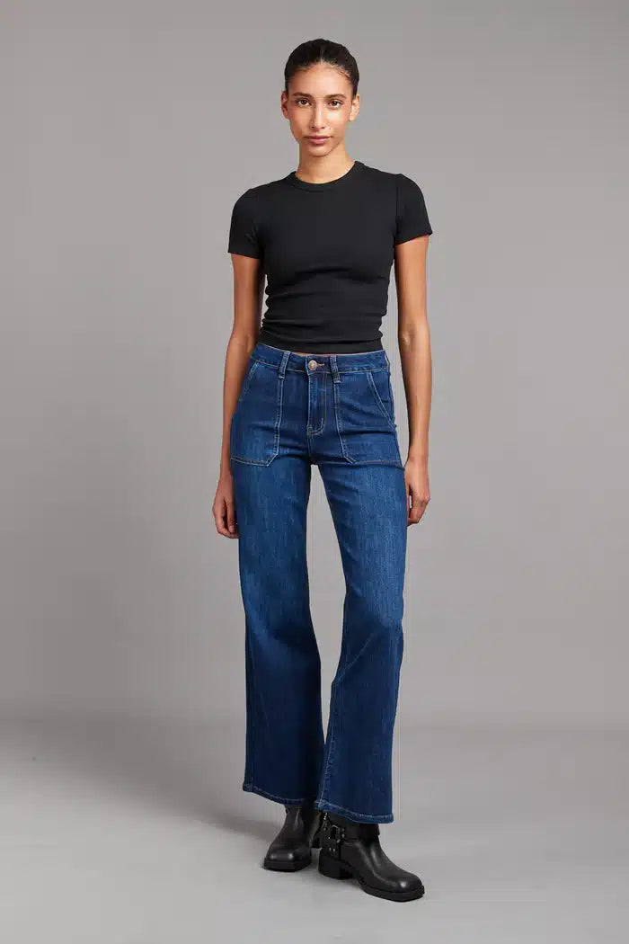 Rowan Jean - Wide Leg, Dark Indigo image 4