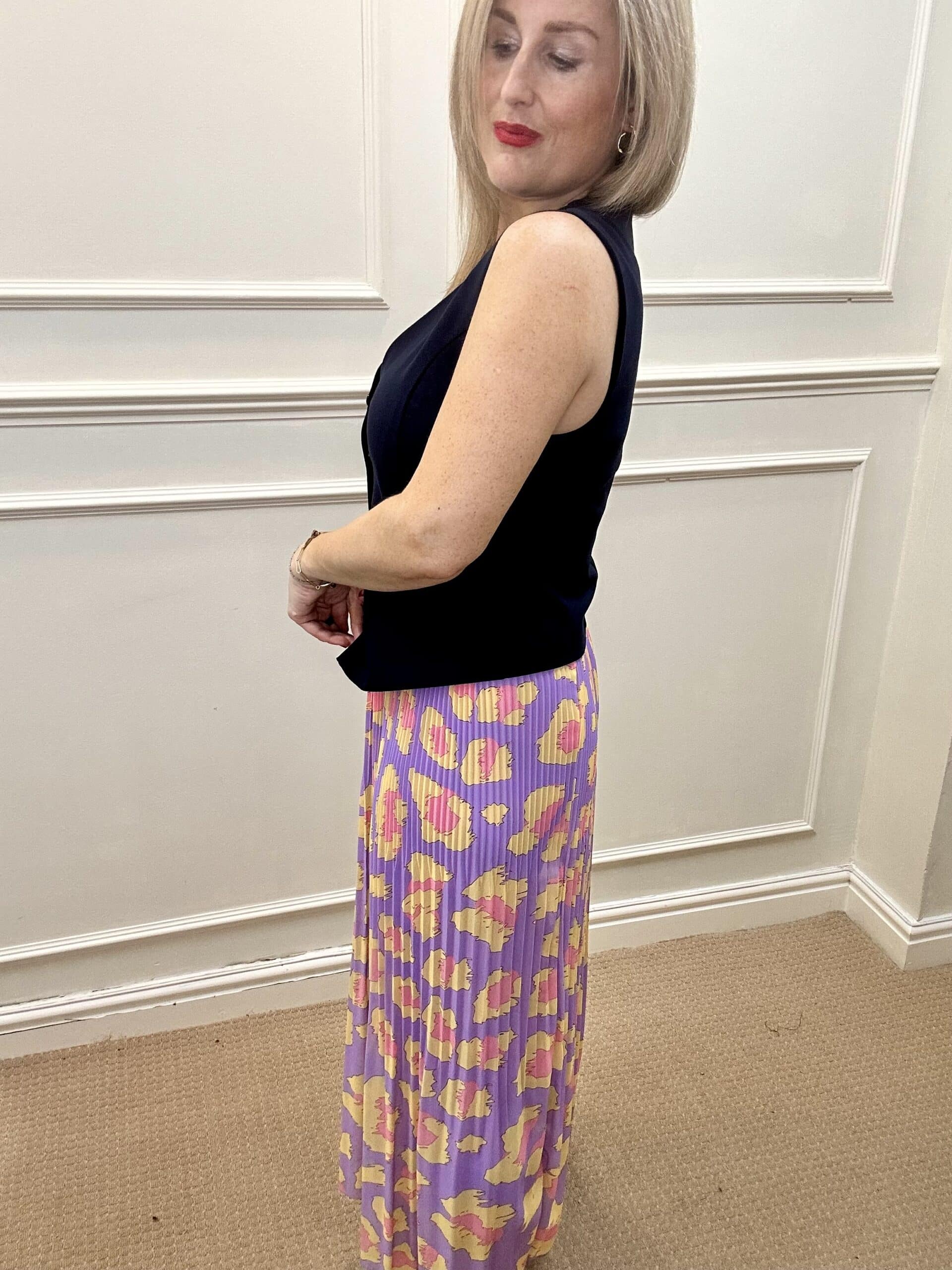 Lana Skirt, Floral Leopard print image 2