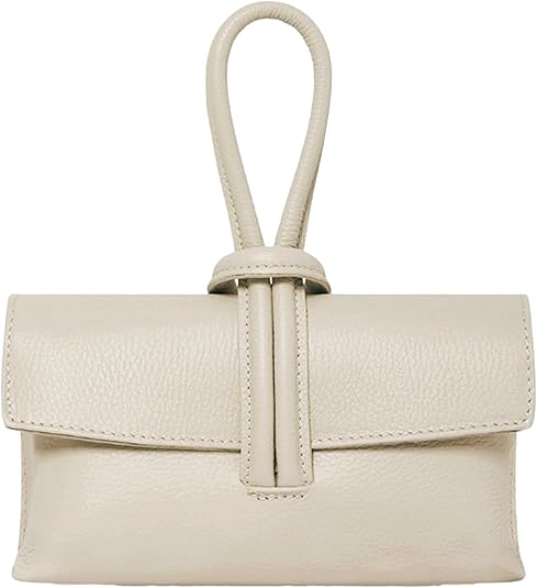Leather Loop Bag, Stone image 0