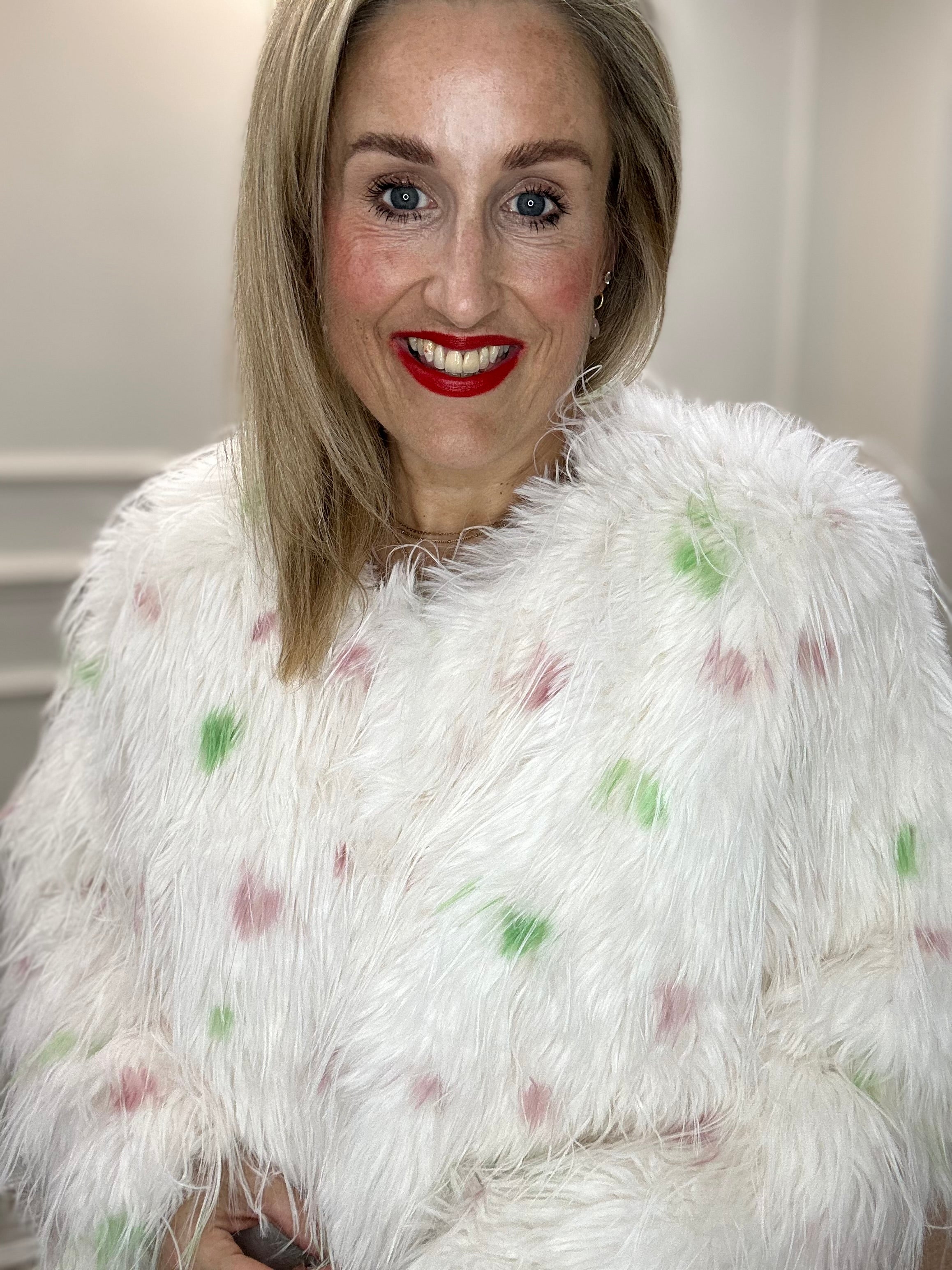 Anya Faux Fur Coat, Multi image 1