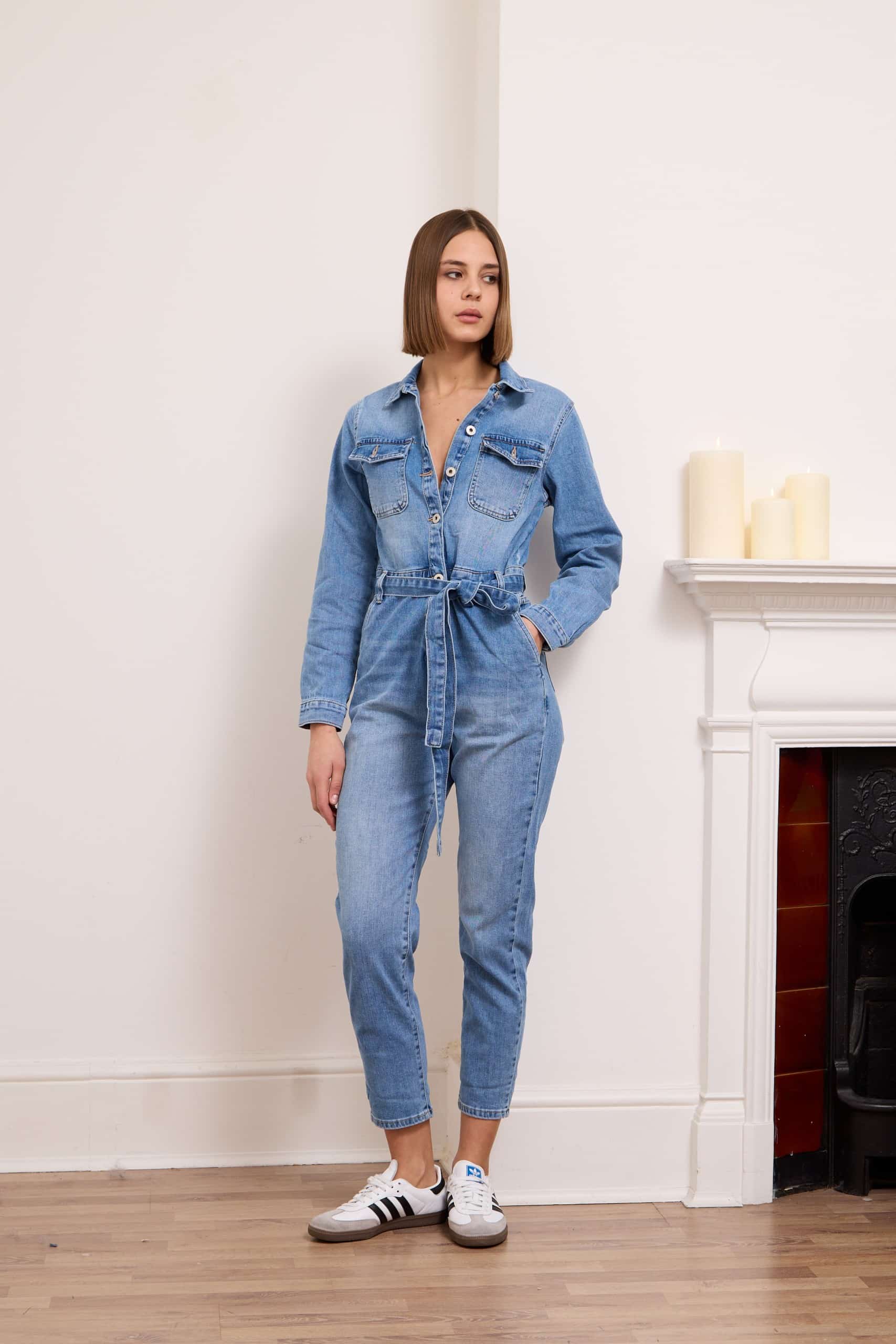 Joy Jumpsuit, Blue Denim image 2