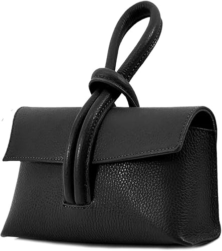 Leather Loop Bag, Black image 0