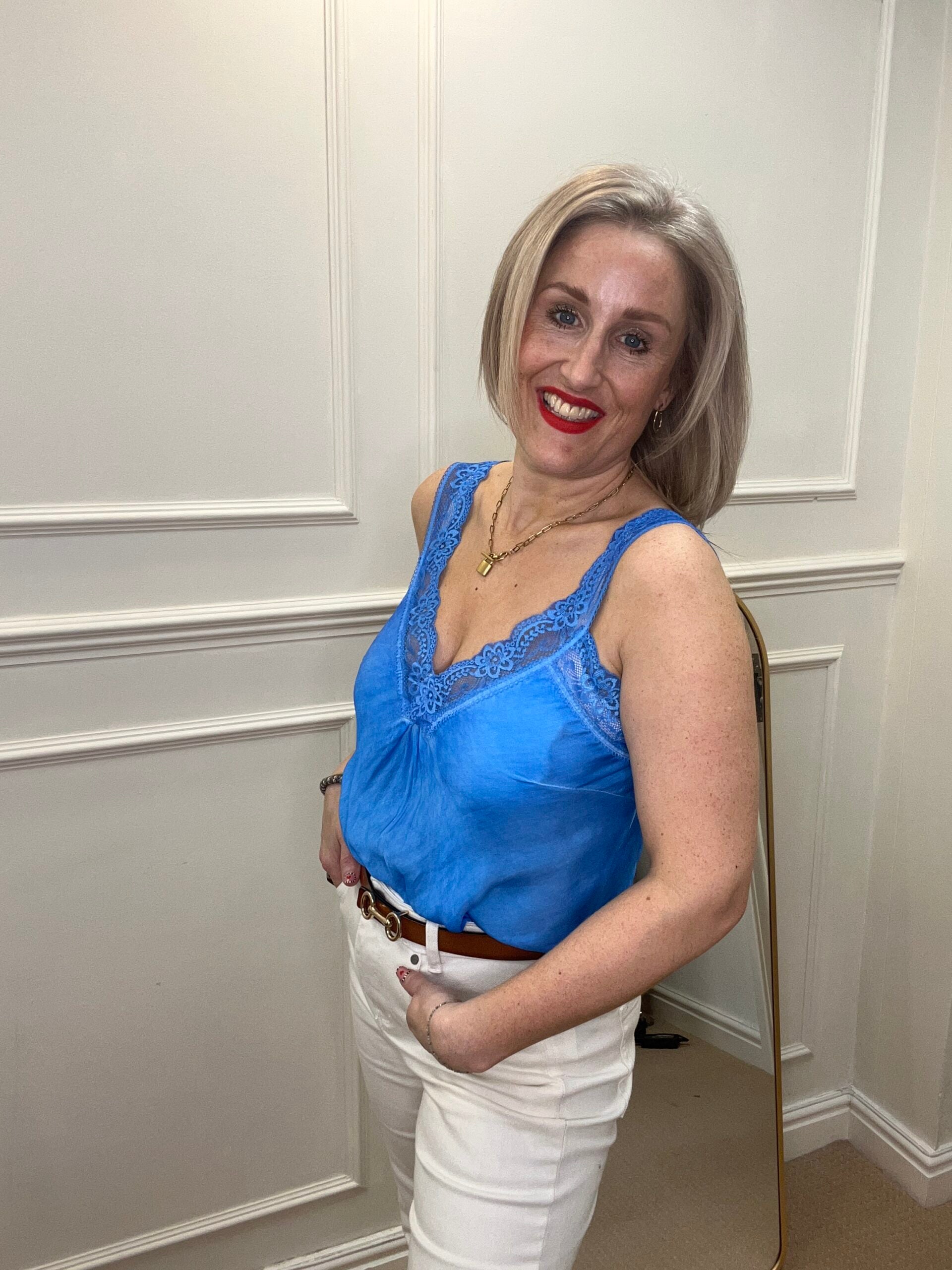 Ali Camisole, Azure Blue image 1