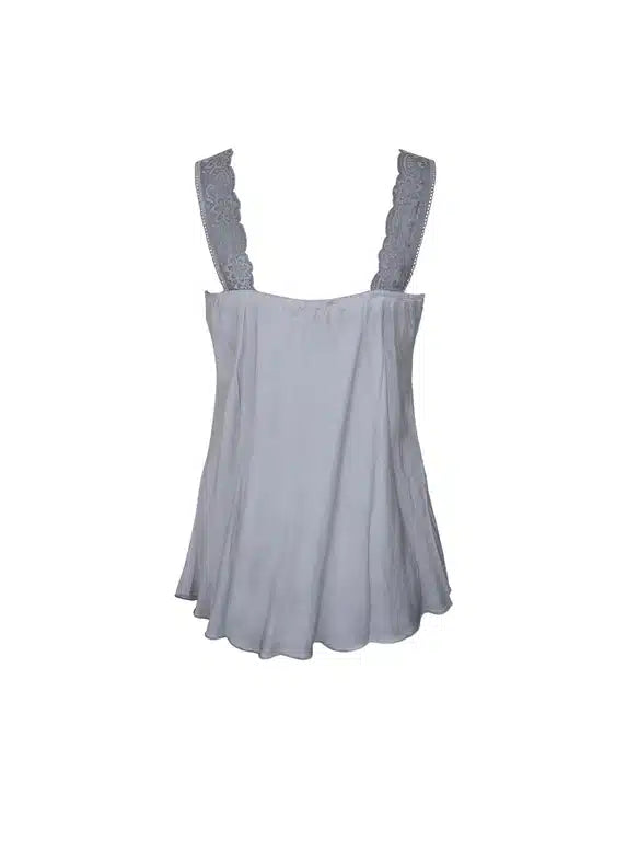 Lace Cami Vest, Light Grey image 3