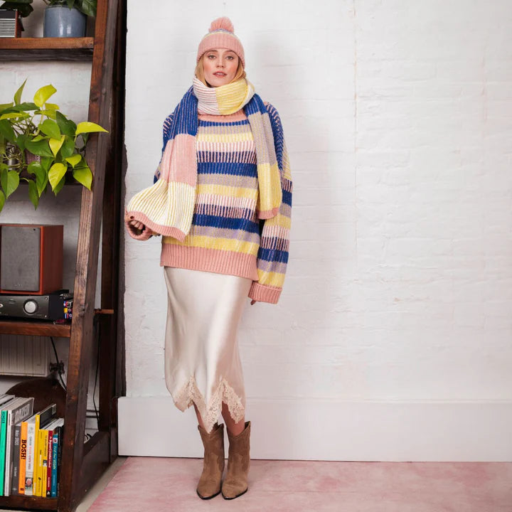Leia Oversized Scarf, Pink image 0
