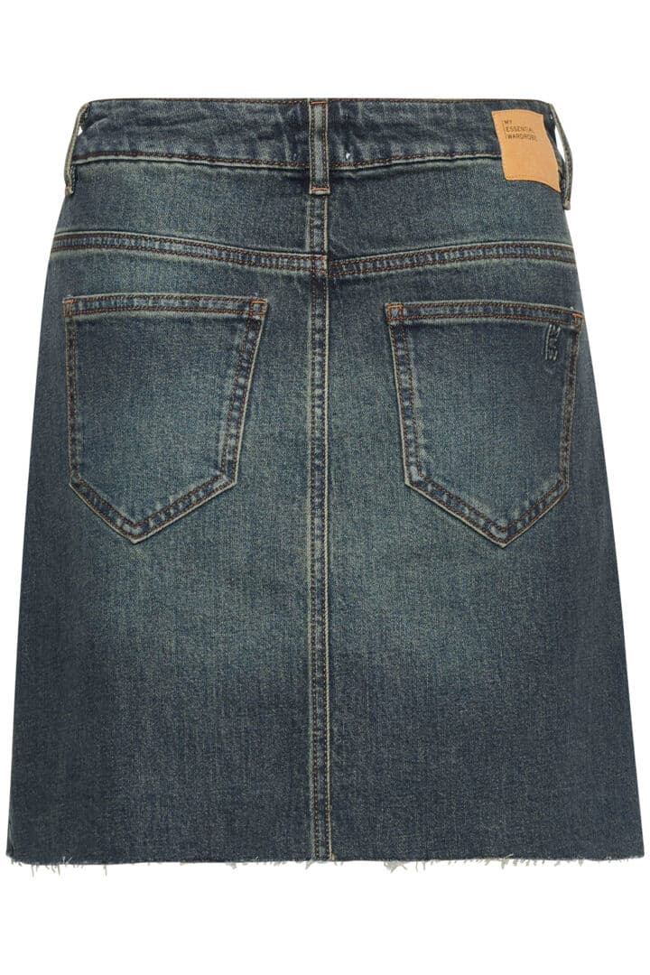 Dango Skirt, Dark Blue - dirty wash image 4