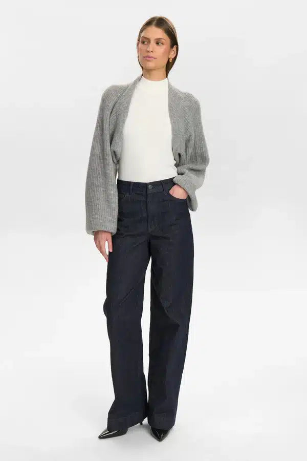 Mina Bolero Cardigan, Light Grey melange image 1