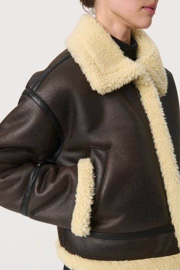 Elora Aviator Jacket, Black image 1