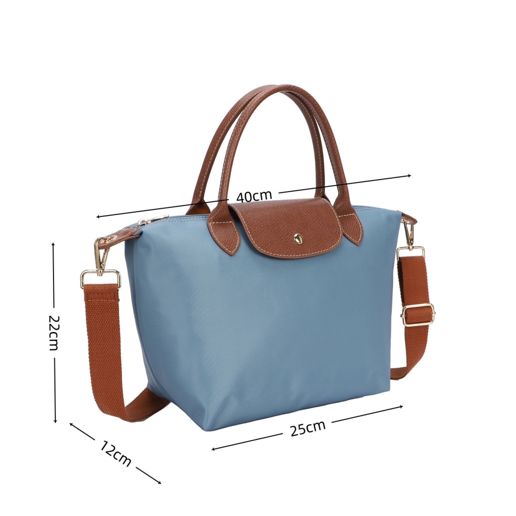 Caserta Small Tote Bag, Denim Blue image 1