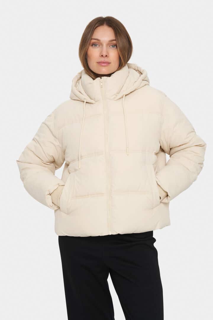 Fey Short Puffer Jacket, Birch image 0