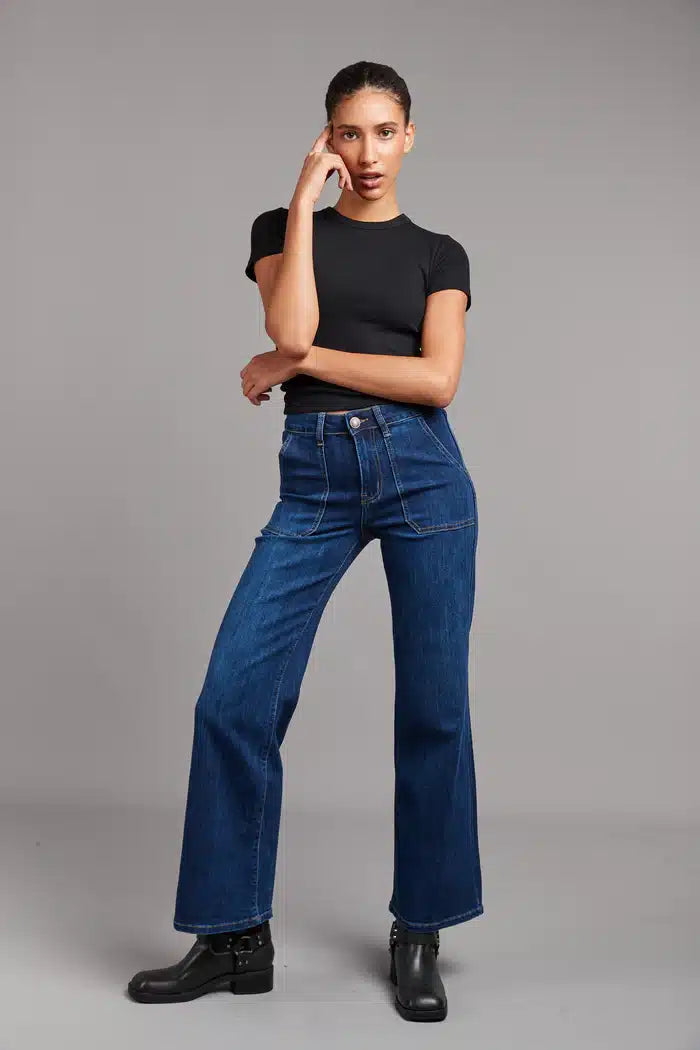 Rowan Jean - Wide Leg, Dark Indigo image 1