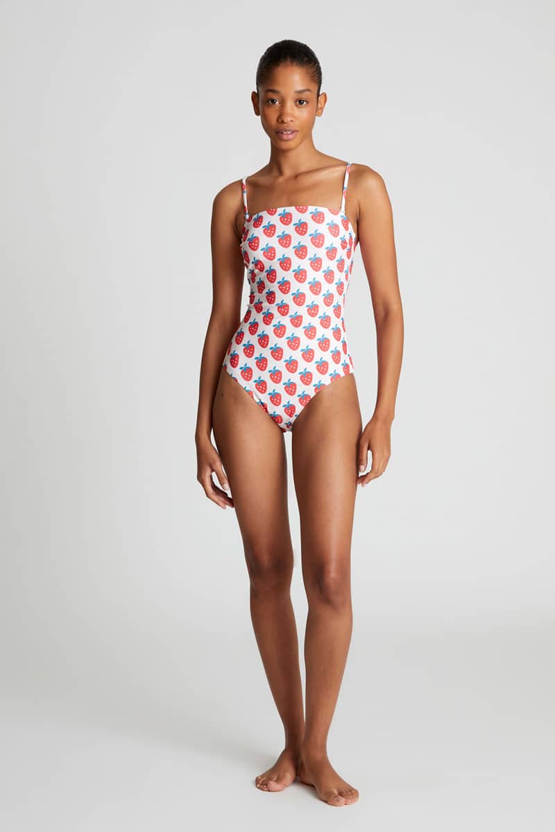 Ariadna Swimsuit, Strawberry print image 2
