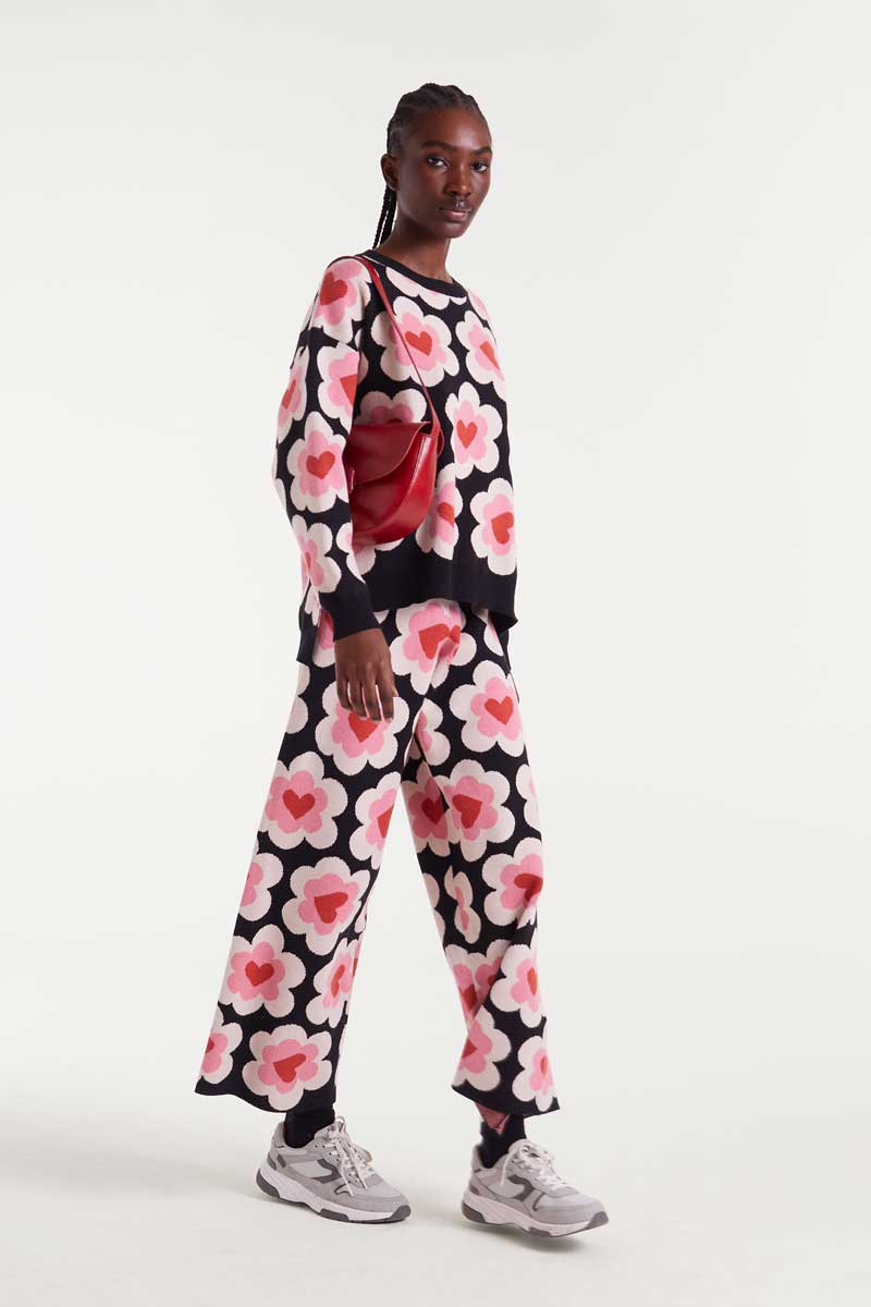Sofia Jacquard Fabric Trouser, Sweetheart design image 3