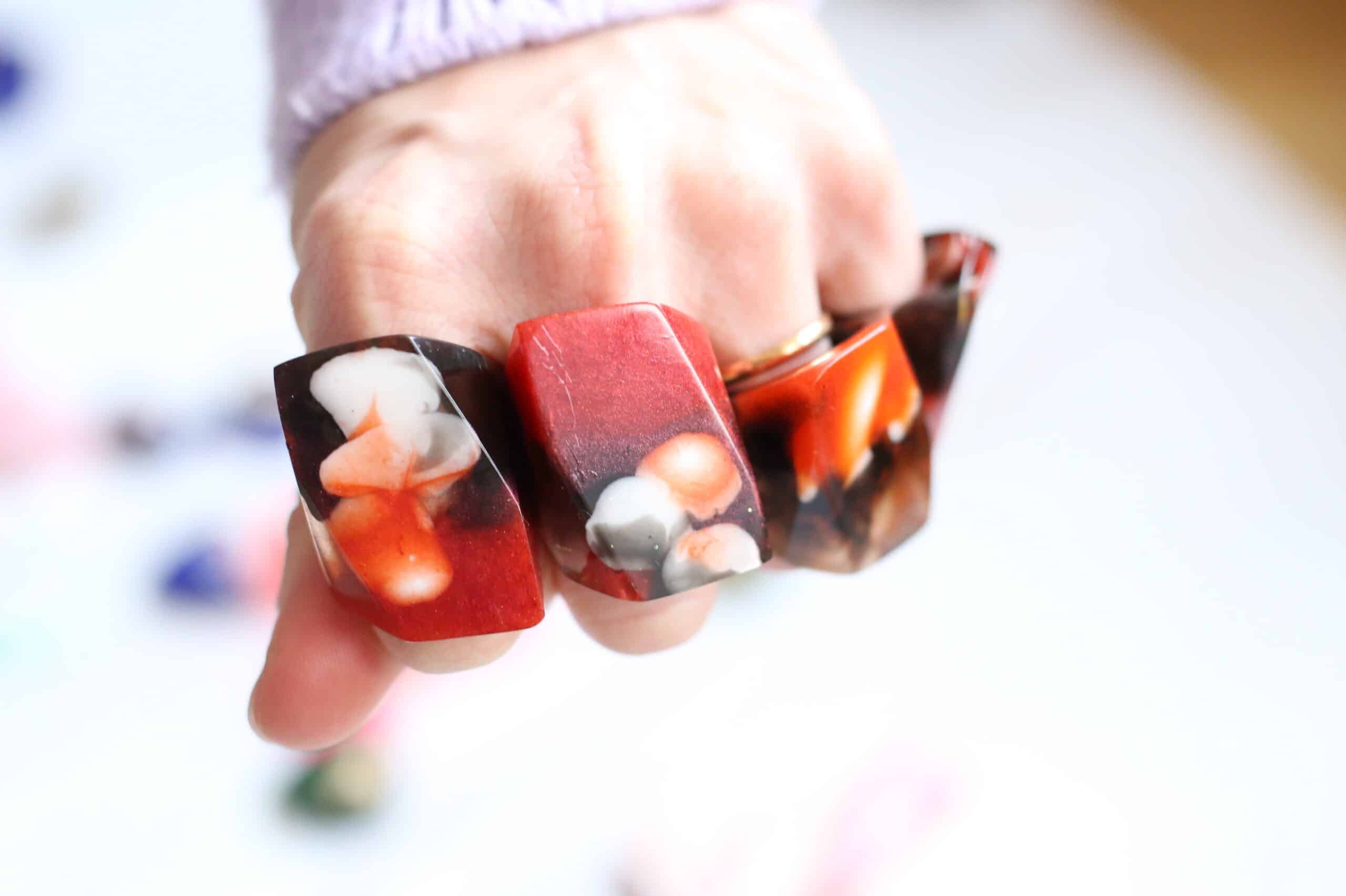 Tortoise Shell Long Ring image 2