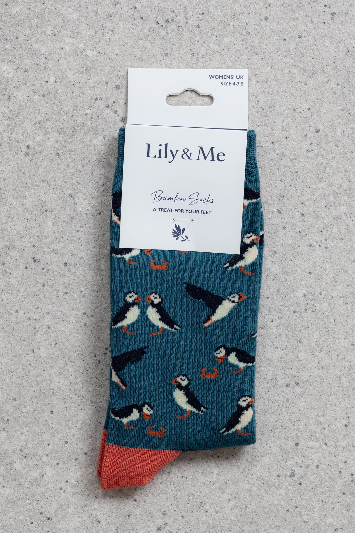 Puffin Keyring & Socks Gift Box image 1