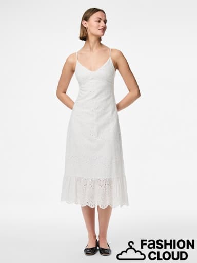 Vilde Strap Dress, Bright White image 1