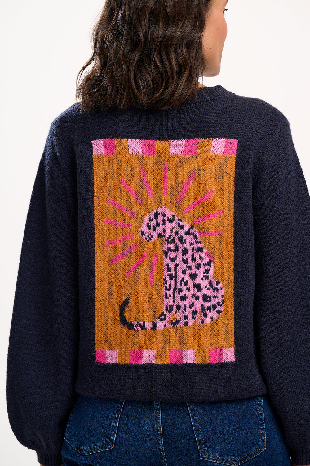 Essie Jumper, Navy, Leopard Rays image 3