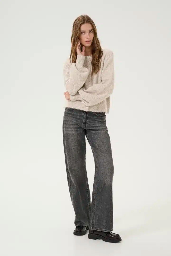 Ellie Cardigan, Feather Grey Melange image 2