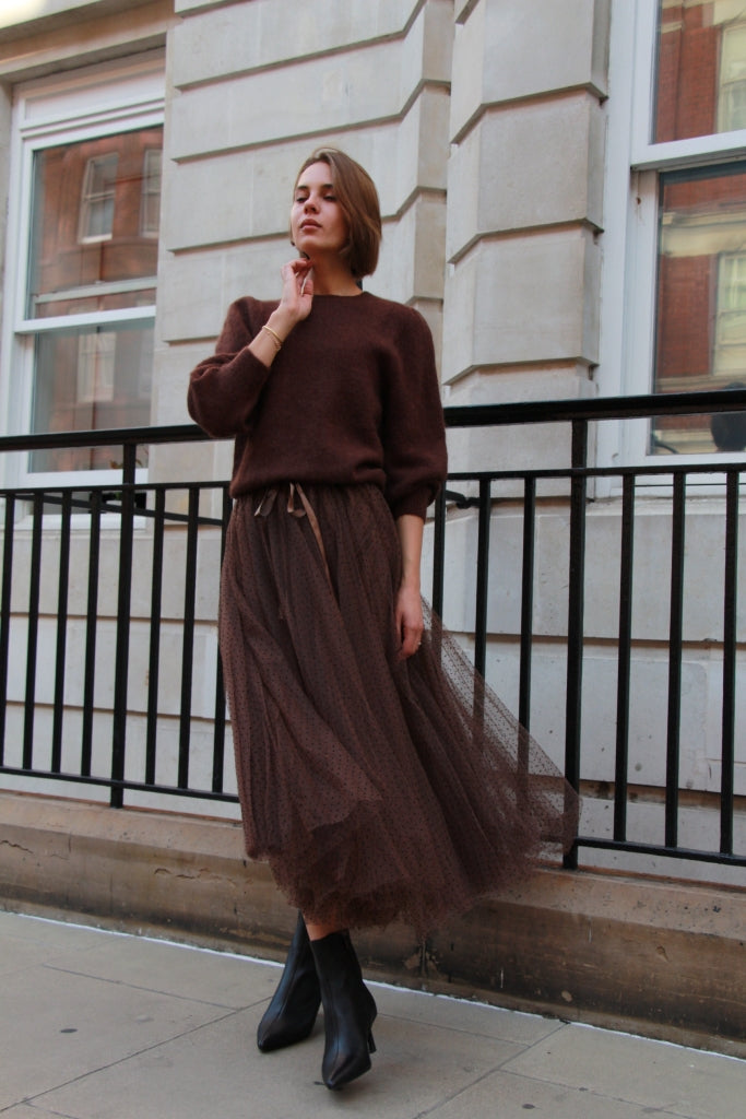 Isabelle Sweater, Chocolate Brown image 4
