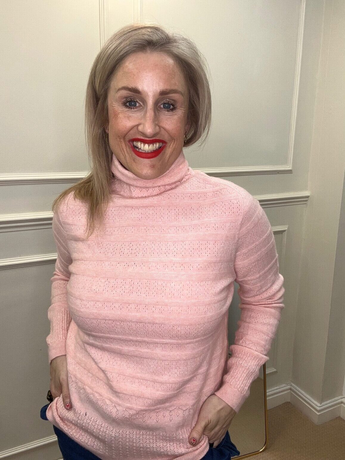 Dana Rollneck Jumper, Pink image 0