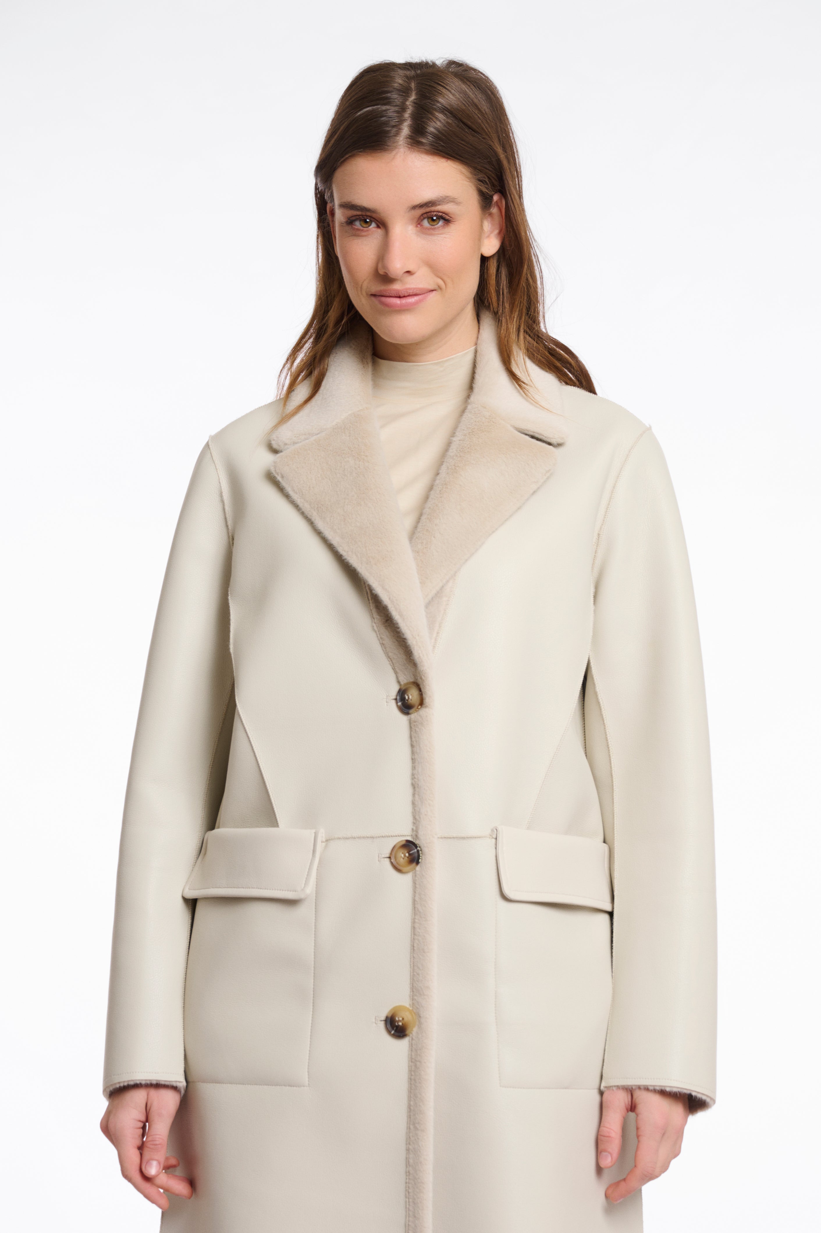 Tatiana Reversible Coat, Birch image 1