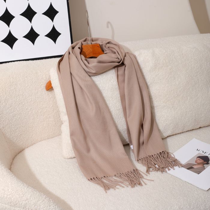 Tasselled Pashmina, Beige image 1