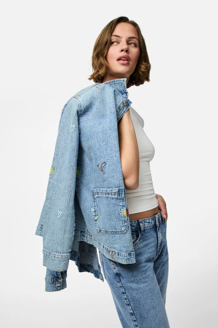 Jidi Shacket, Medium Blue Denim image 3